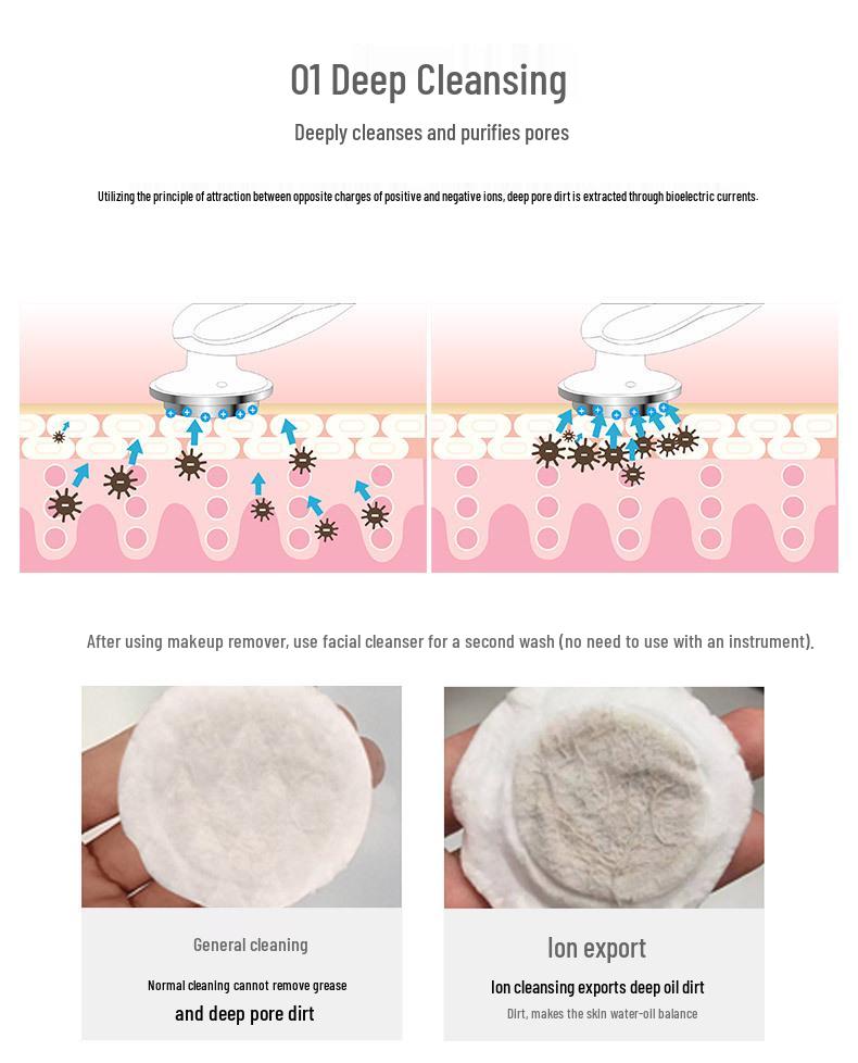 EMS Microcurrent Facial Beauty Device: Handheld Skin Rejuvenation with Color Light Therapy