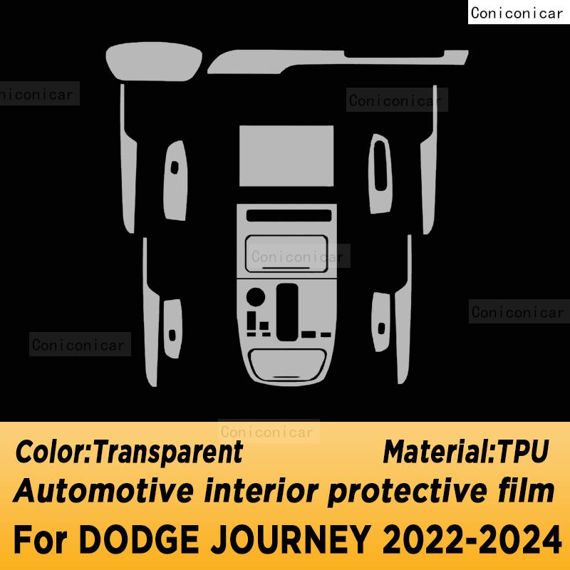 For DODGE JOURNEY 2022-2024 Panel Navigation Screen Automotive Interior Protective Film Anti-Scratch Sticker Accessories A