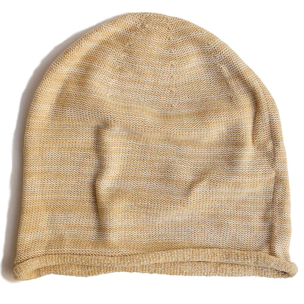 

Nakota EdgeCity Новая стандартная хлопковая бесшовная вязаная шапка-бини для мужчин и женщин, сделано в Японии, XL, смешанный бежевый цвет, (76)