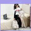 Adorable Cartoon Bear Print Children's Backpack Lightweight Durable Canvas For School