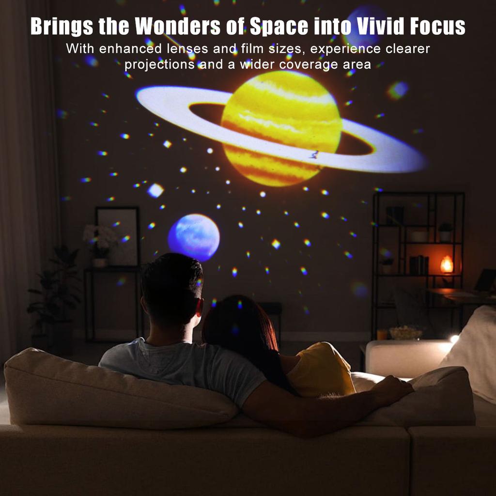 1PC Astronaut Galaxy Projection Night Light 360 °Adjustable Starry Sky Atmosphere Lamp for Ceiling Bedroom Decor Birthday Gift