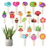 20 Pcs Wooden Plant Tags Rustic Plant Labels 20 Styles Gardening Markers Tags for Potted Plants Planter Flower Bed