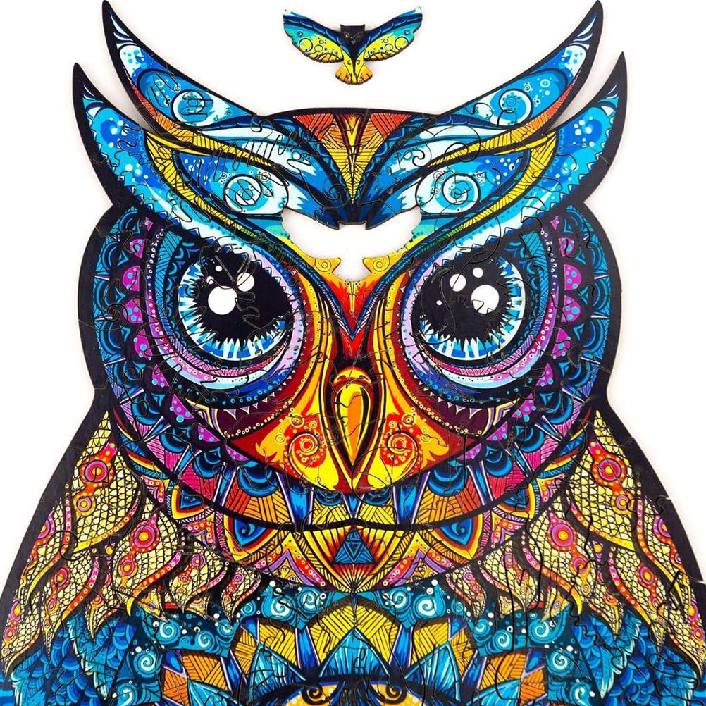 Wooden Jigsaw Puzzle Nature Theme Unique Colorful Animal Jigsaw Puzzle for Adults and Kids