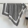 Korean Version of Light Luxury Fashion Versatile Printed Scarf 91cm Large Square Scarf Twill Silk Headscarf Temperament Versatile Warm Shawl