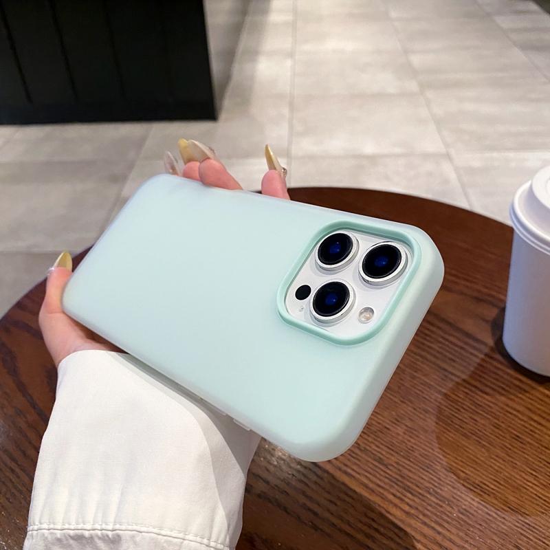 Luxury Candy Color Matte Phone Case For iPhone 11 12 13 14 15 16 17 Pro Max Plus Air Shockproof Bumper Back Cases Cover
