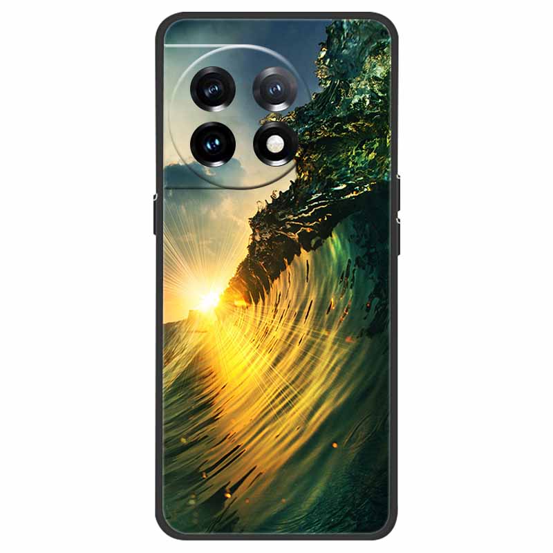 Für OnePlus 11 Hülle OnePlus11 5G Stoßfest Weiches Silikon TPU Rückseite für OnePlus 11 One Plus 11 5G Handyhüllen Niedliche Katze Wolf