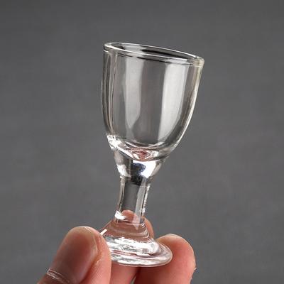 Set 6 pahare de vin 10ml Pahar de shot Transparent Pahare pentru băuturi Picior înalt Capacitate mică Cupă Pahare pentru lichior Bauturi spirtoase Pahare de băut