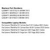New LaptopBattery L20M4P71 For Lenovo ThinkPad X1 Carbon 9th Gen 10th Gen X1 Yoga 6th 7th Gen 2021 Series  L20D4P71 L20L4P71