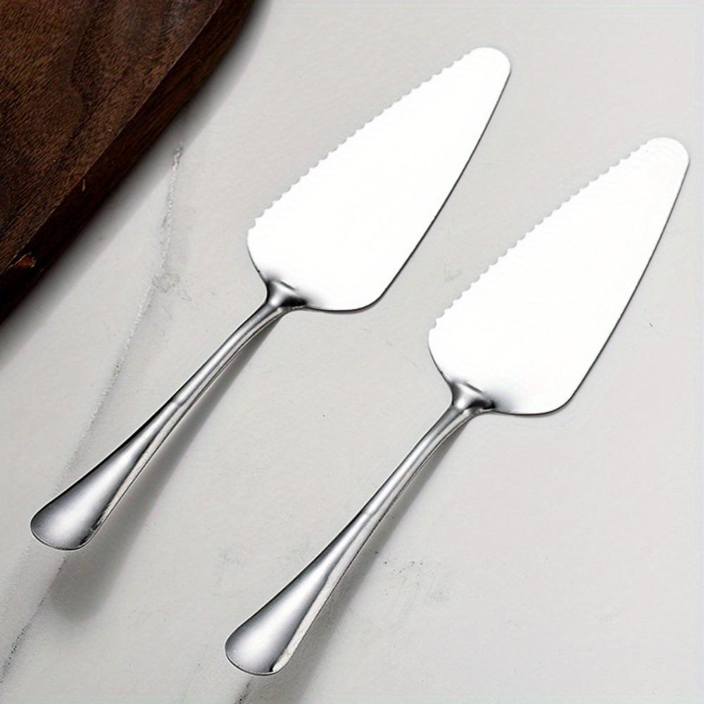 5Pcs Stainless Steel Cake Server Blade Cutter Pie Pizza Server Cake Cutter Shovel Kitchen Baking Pastry Spatulas