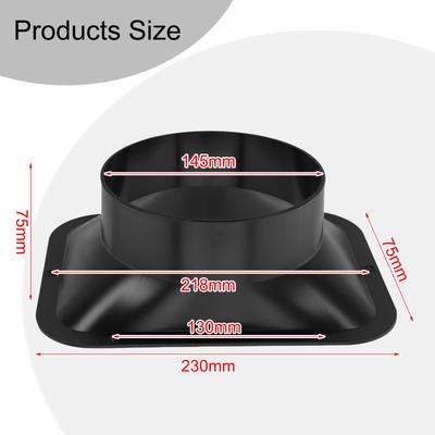 Long Duct Fan Hose Adapter Wall Flange Vent Connector Kitchen Hood Ventilation Range Hood Flange Fan Flanges Vents Air Tools