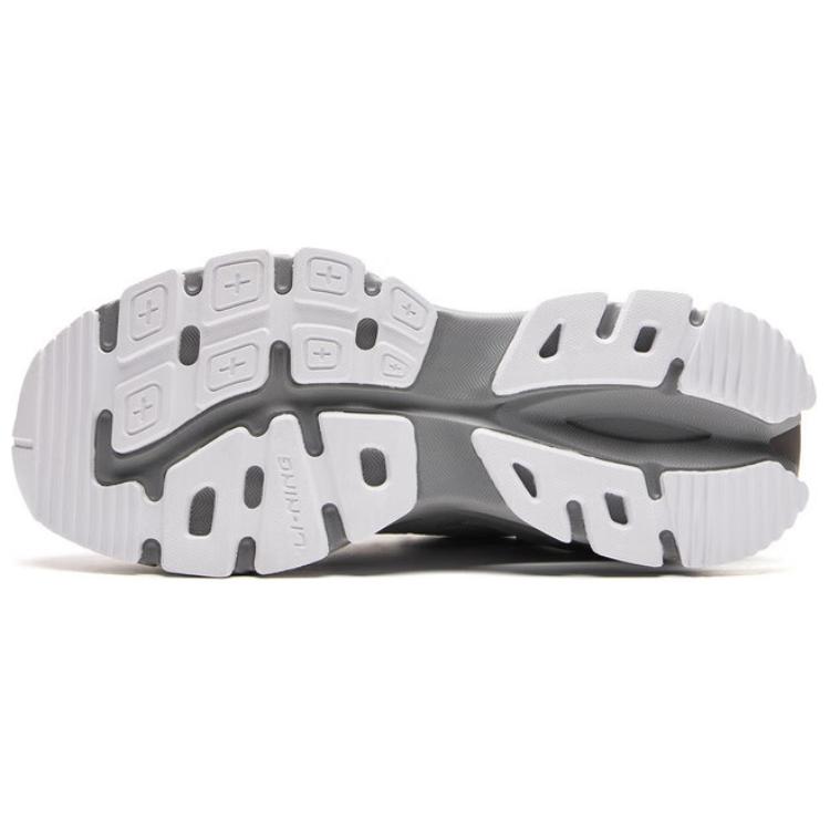 Li-Ning Project C+ Comfortable Versatile Non-Slip Wear-Resistant Low-Top Casual Shoes Women sneaker White Gray AGCU174-2