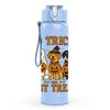1PC No Tricks Just Treats Pumpkin 750ml Color Plastic Sports Water Bottle Leakproof Flip Straw Lid Suitable for Sports Office Home Use