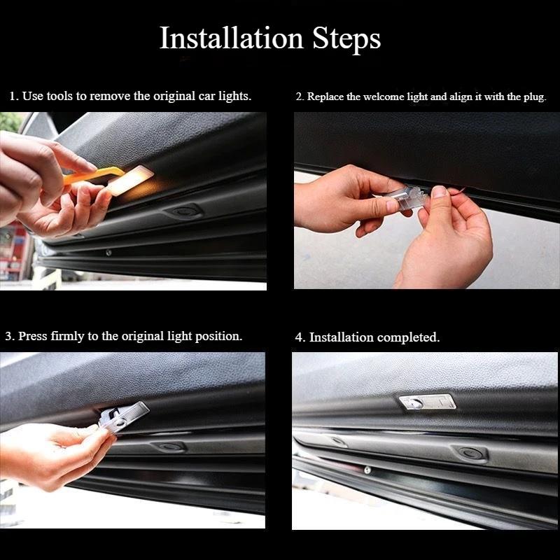 LED Car HD Door Welcome Lights for BMW 1 2 3 4 5 6 7 Z X Series Z4 G11 G30 X1 F48 X2 F39 X3 G01 X4 G02 X5 G05 X6 G06