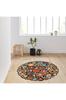 Rovigo Home Washable Round Printed Carpet RHM7016