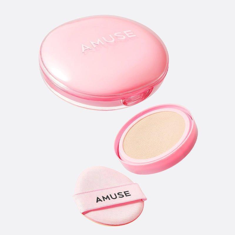 [AMUSE] Dew Power Vegan Cushion with Refill SPF 50+ PA++++ 1.5 NATURAL 15g+15g