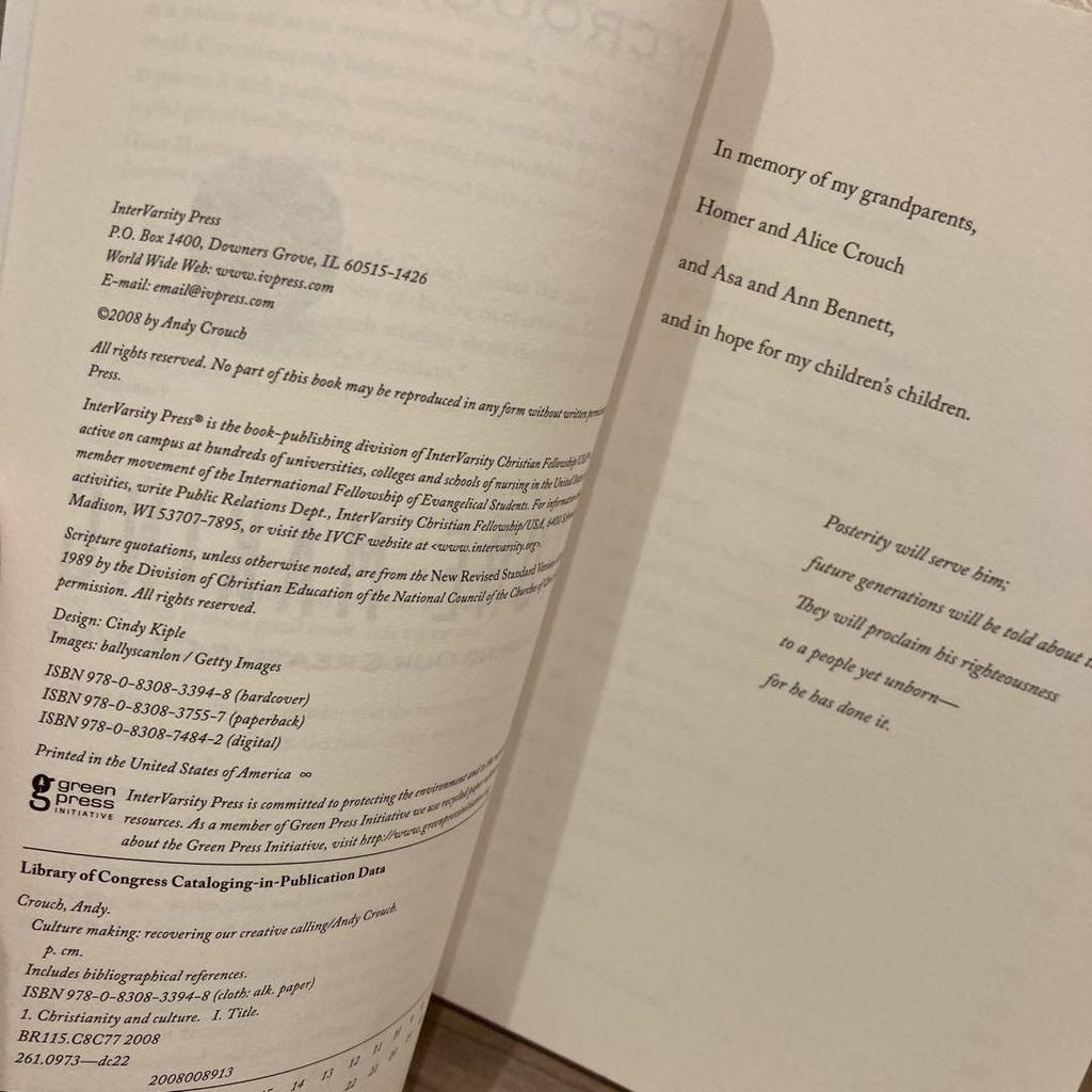 [USED] Andy Crouch Culture Making