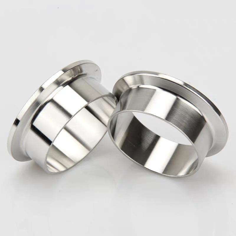 1Pcs 19mm--219mm Tube O/D X Tri Clamp Weld Ferrule 304 Stainless Steel Sanitary Connector Pipe Fitting For Homebrew