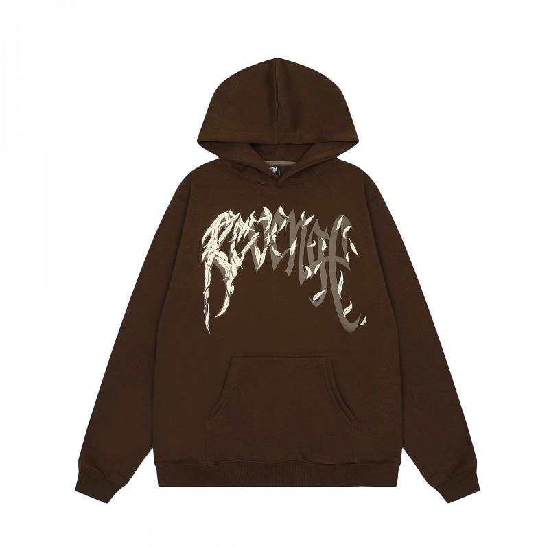 Mens Oversized Hoodie With Embroidered Skull Spine Design Streetwear Casual Pullover Cotton Blend Loose Fit