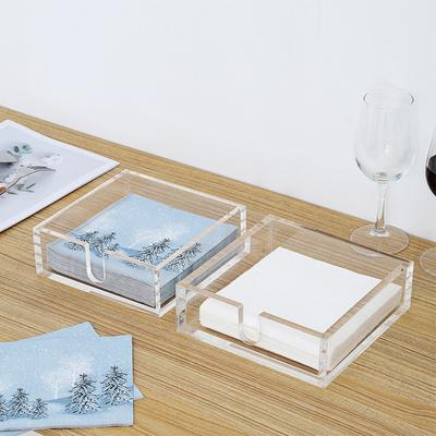 Clear Acrylic Cocktail Napkin Holder Bar Napkin Holder, Top Amongst Modern Beverage Napkin Holders for Paper Napkins