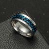 Men's Titanium Steel Chain Rotating Ring Jewelry
