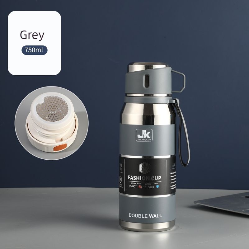 316 Stainless Steel Portable Large-Capacity Thermos Cup for Male and Female Students, 1-Liter Tea Cup, Outdoor Car-Mounted Water Cup Kettle