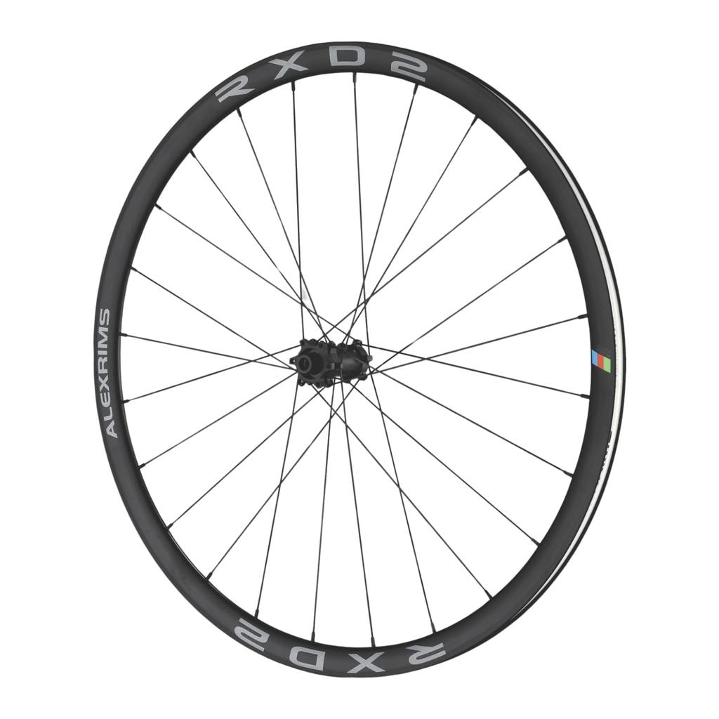 ALEXRIMS RXD2 700C Road/Gravel Disc Wheels, Front and Rear Set, 12x100/142mm