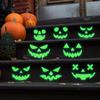 Luminous Pumpkin Emoji Halloween Fluorescent Luminous Wall Sticker Living Room Bedroom Wall Self-adhesive Holiday Decoration Sticker