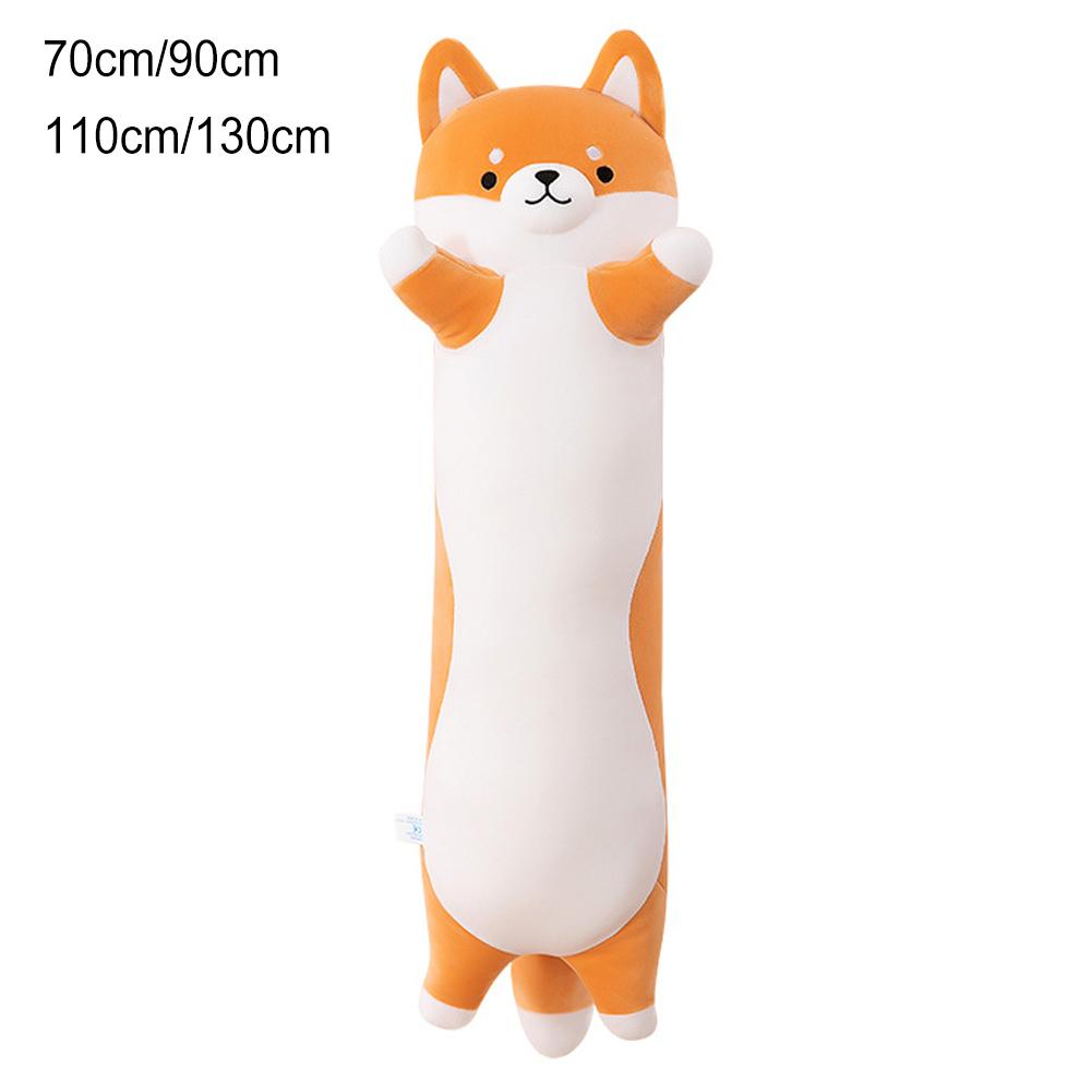 

70-130 см игрушечная собака кукла подушка кукла девочка мягкая плюшевая тряпка спящий мальчик длинная мягкая собака кукла K4H0 orange-130