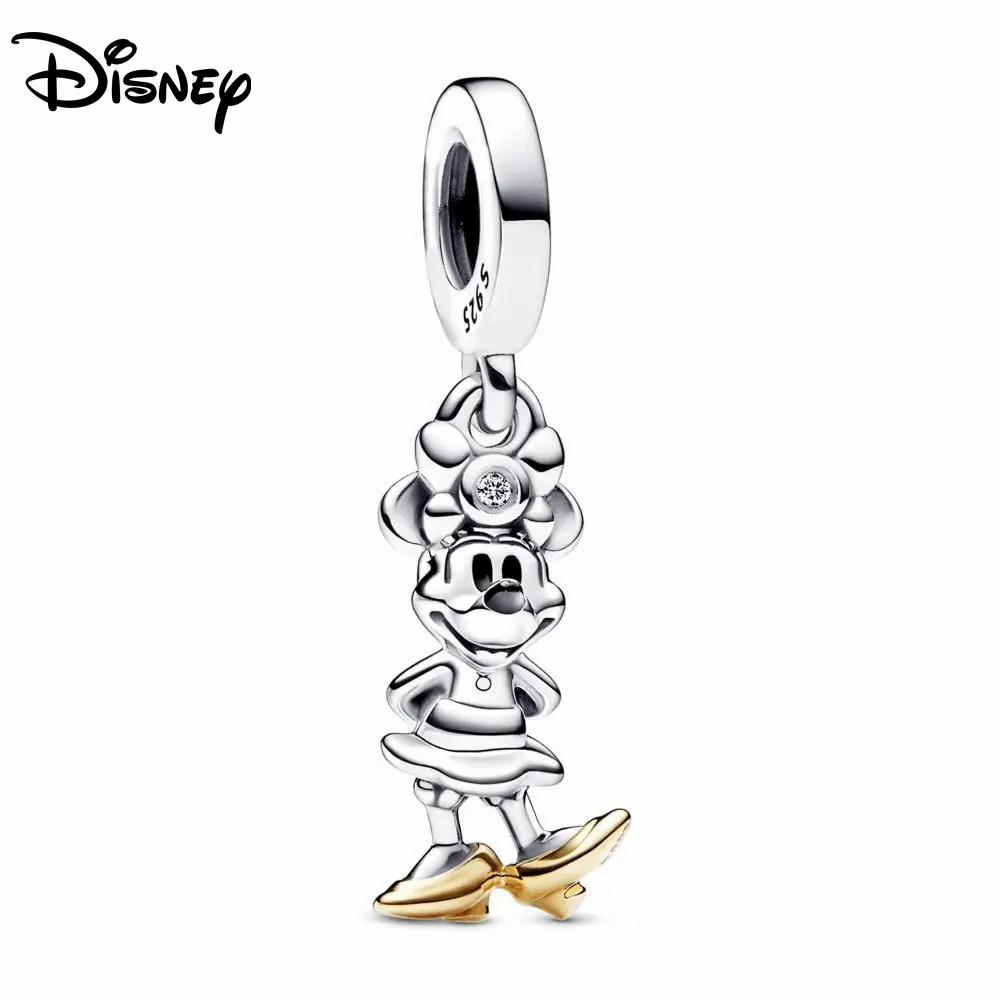 925 Silver New Pendant Stitch Charms Beads Fit 3mm Bracelet Necklace Women DIY Fine Festival Jewelry Gift