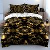 Gold Geometric and Floral. Bedding Sets Duvet Cover Sets Duvet Covers Pillowcases(1 * Duvet Cover 2 * Pillowcases Without Duvet Insert)