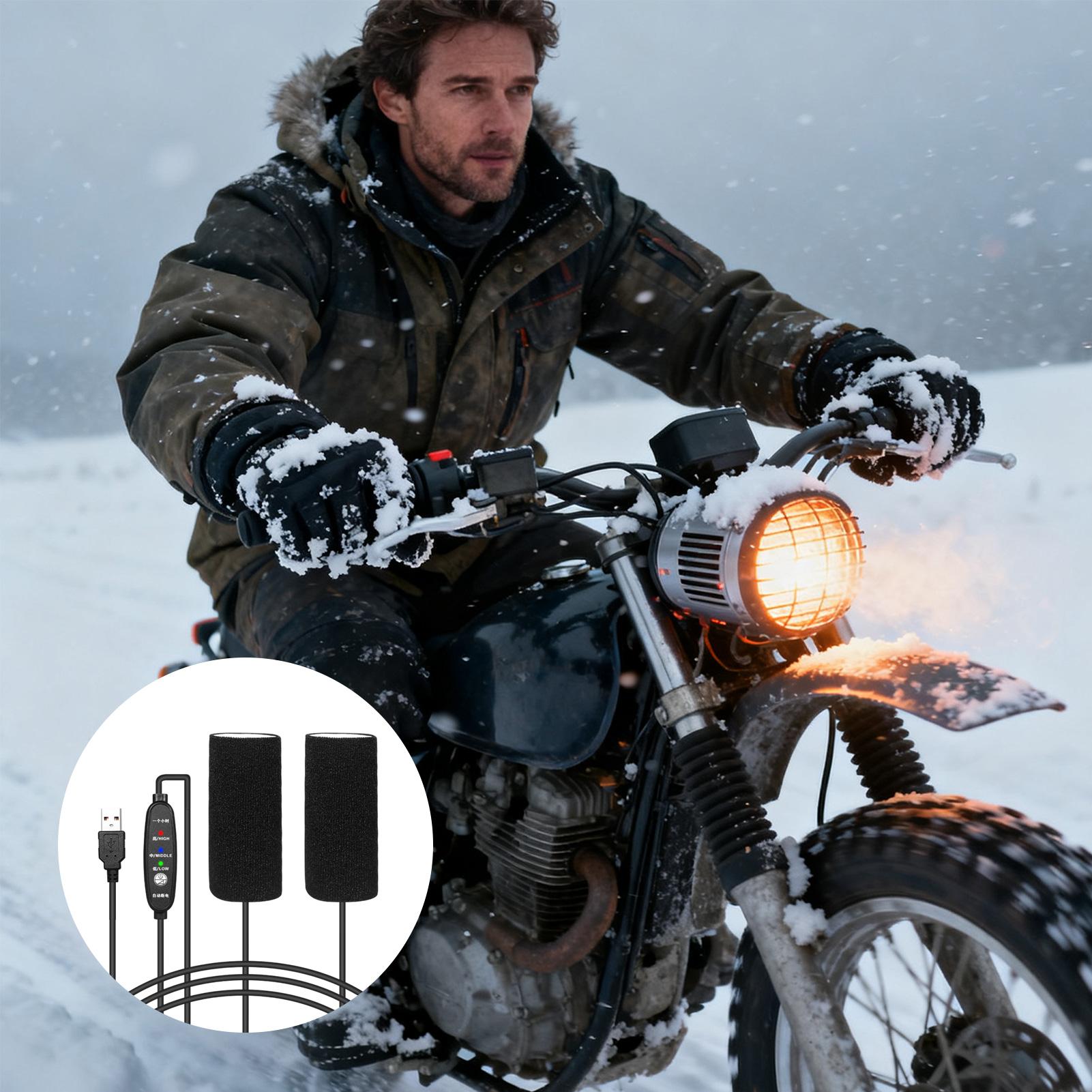 

Motorcycle Heated Grips 5V Waterproof Wrap Electric Motorcycle Handlebar Grips For Men Women Highway Daily Touring Biking China Mainland