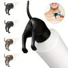2pcs Doggy Toilet Paper Roll with Toothpaste Plug, Randomly Black/brown In Color, Fun and Creative Dog Toothpaste Dispenser