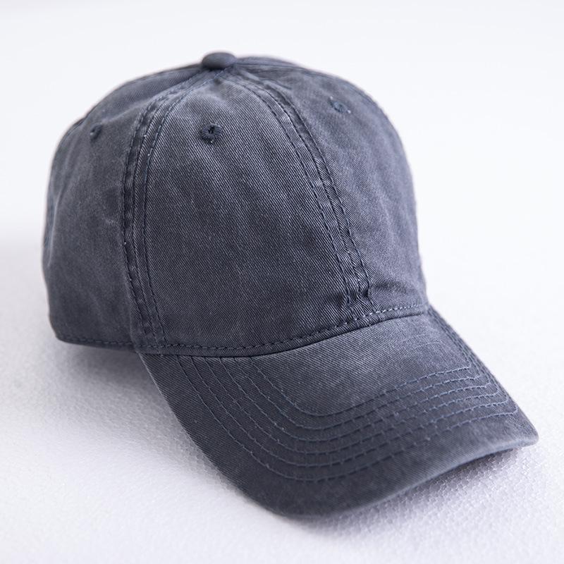 Retro and old washed baseball cap Men's trendy brand hat Women's spring and summer face small light board cap