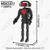 MOOXI Animeserie Skibidi Toalett Figurer Monitorfolk Lydmann Byggeklosser Modell MOC Kloss DIY Montessori Leke Barnegaver