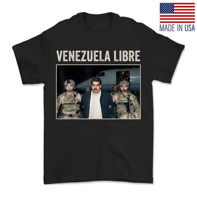 Venezuela Libre Funny Nicolas Maduro Captured Unisex Reprint T-Shirt