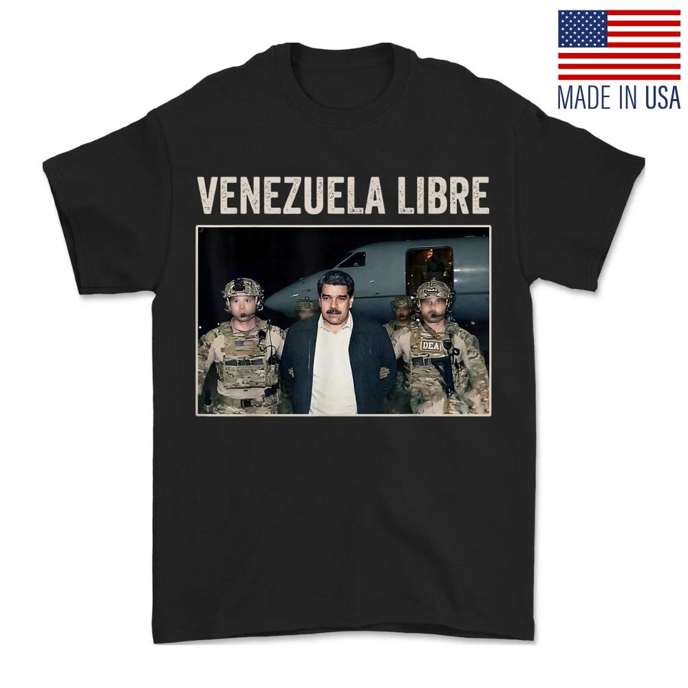 Venezuela Libre Funny Nicolas Maduro Captured Unisex Reprint T-Shirt XL