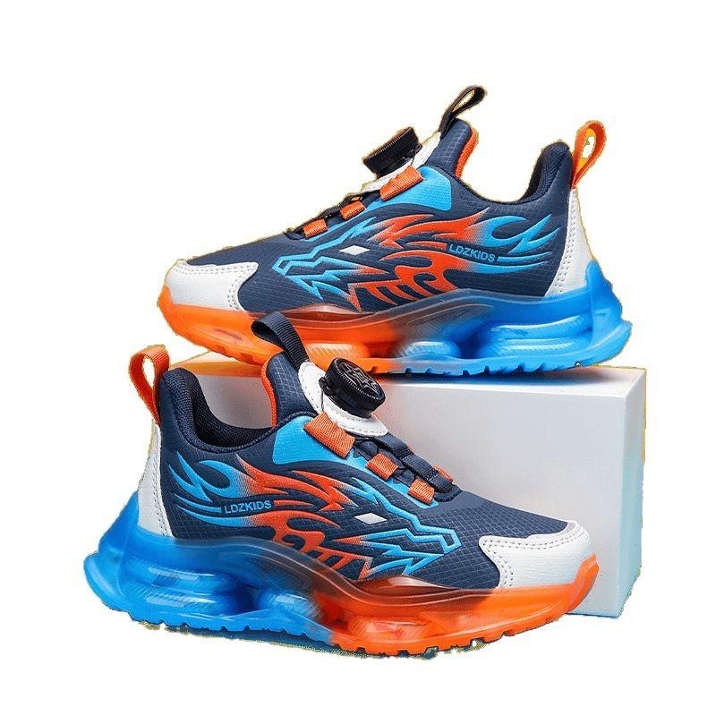Boys shoes 2025 new children's autumn sports shoes medium and large children's leather waterproof running shoes children's casual shoes