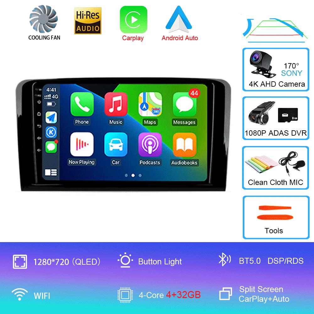 Android 14 Car Radio For Mercedes Benz ML GL ML350 GL320 X164 2005 - 2009 Multimedia Video Player Navigation Stereo GPS