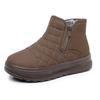 Women's Winter New Thick Sole High Top Snow Boots Round Toe Waterproof Thickened Plush Warm Soft Sole Light Ankle Cotton Boots
