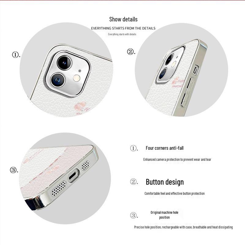 Luxurious Leather Electroplated Protective Case for Honor 400 Pro - Chinese Style