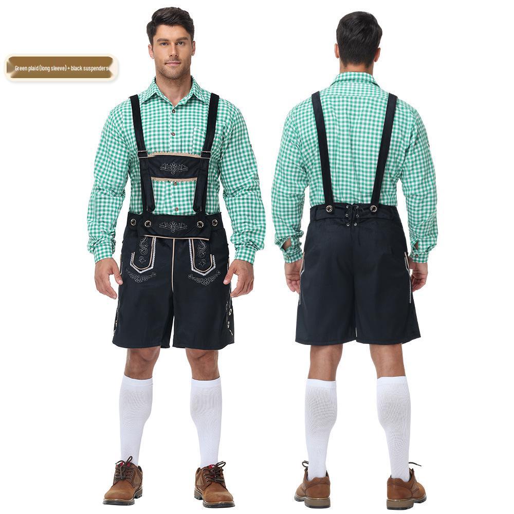 Traditional German Oktoberfest Men's Beer Festival Lederhosen