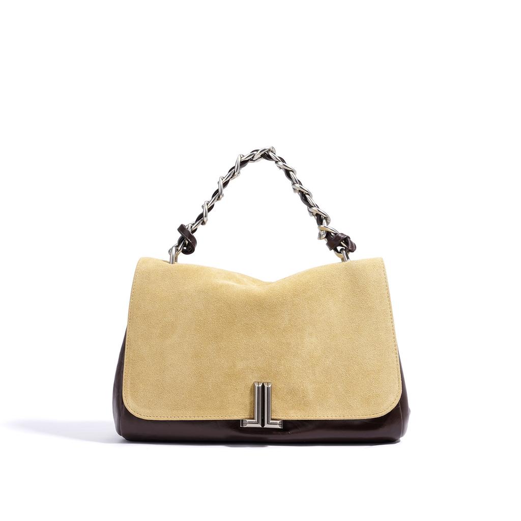 New Contrasting Color Shoulder Bag Women's Commuting Versatile Large-capacity Messenger Bag Women's Bag Underarm Small Square Bag