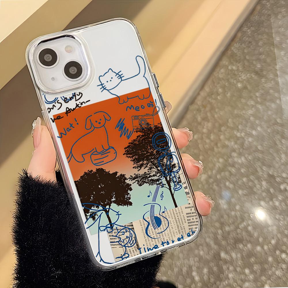 Transparent Phone Case for iPhone 11 12 13 iPhone 13 14 15 Pro 15 16 Pro Max Samsung A15 A16 A25 A26 A55 A56 S25 S24 S22 S23 Ultra S25 Edge
