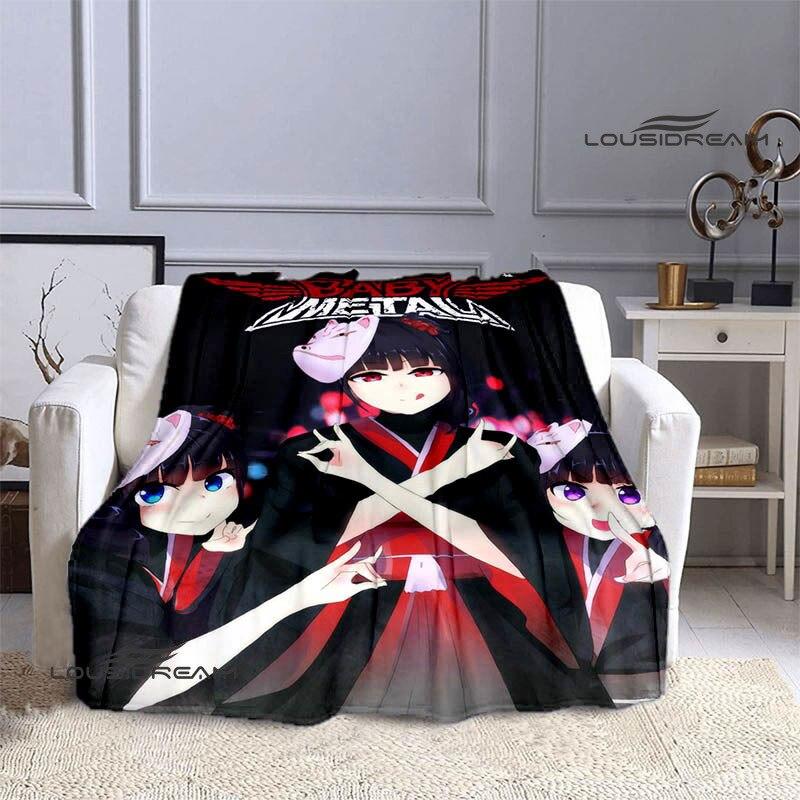 Babymetal kombinovaná deka dětská hřejivá krásná deka flanel měkká a pohodlná domácí cestovní deka dárek k narozeninám