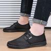 Ny ankomst Herre Fritidssko Sommer Nye Lette og Pustende Herre Sneakers Hul Myk Såle Sklisikker Tynn Sneakers