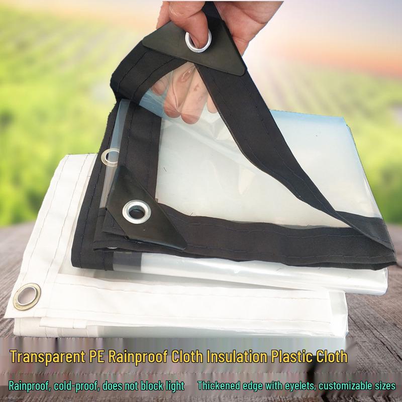 

Transparent Waterproof Plastic Cloth for Balcony and Greenhouse Insulation 1x2m