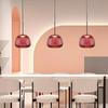 Medieval Colorfull Glass Pendant Lights Retro Restaurant Creative Living Room Lamp Simple Bedside Lamp LED Decorative Chandelier