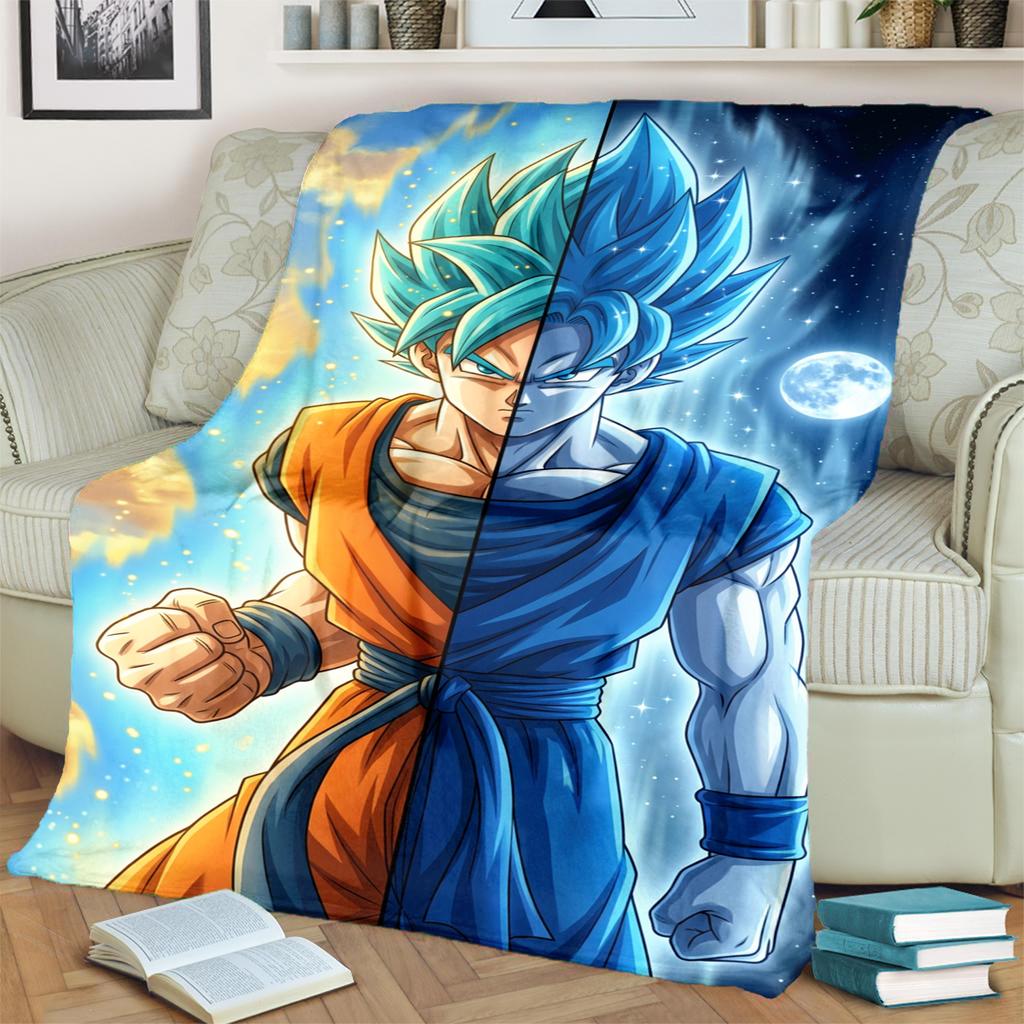 Dragon Ball! Cozy Blanket Warm Flannel for Bedrooms, Sofas, Beds, Chairs, Picnics, Travel