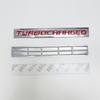 1Pc Turbocharged Emblem Vehicle Badge Premium Metal Decorative Car Badge Universal Vehicle Emblem Turbo Technology Single Piece