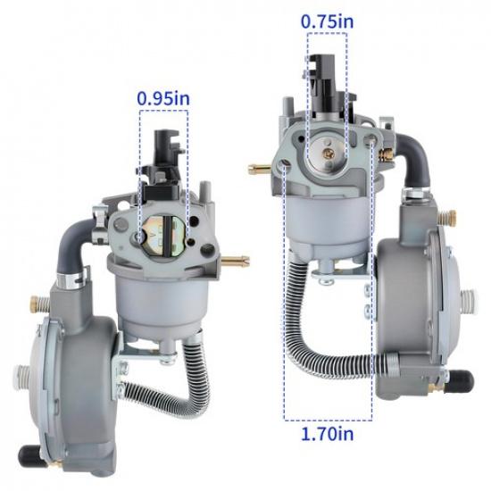 New 170F Dual Fuel Carburetor GX200 LPG Conversion Kit for Generator Propane